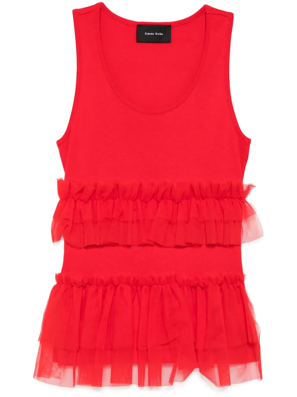 Simone Rocha Tanktop met logo Rood