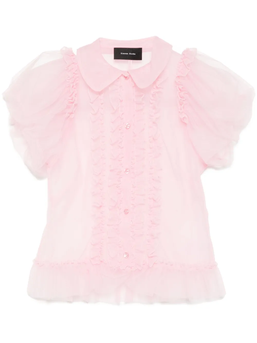 Simone Rocha Blouse met pofmouwen Roze