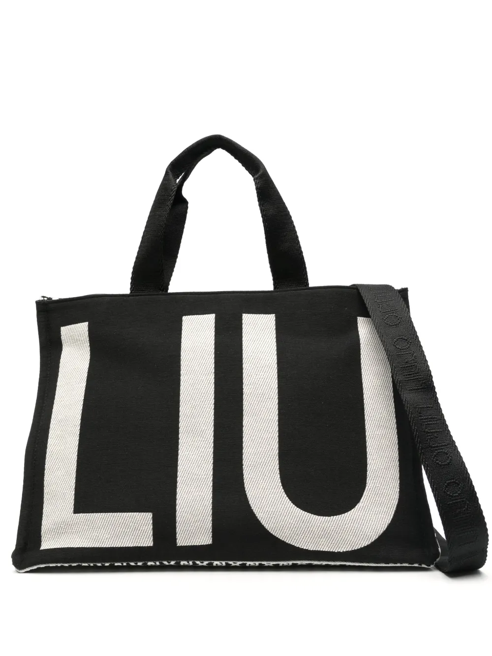 monogram-jacquard tote bag