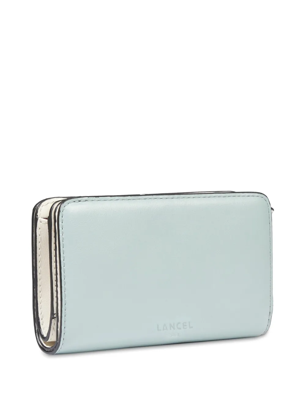 Lancel Origami de Lancer compacte portemonnee - Blauw