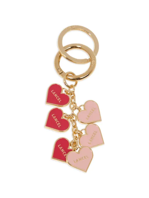 Lancel hearts charm keyring