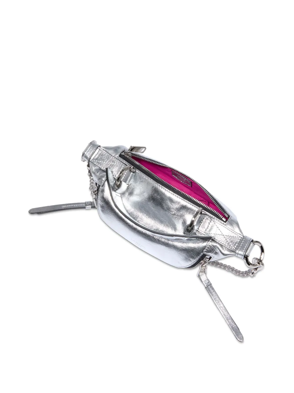 Lancel Origami Mini Zip crossbodytas Zilver