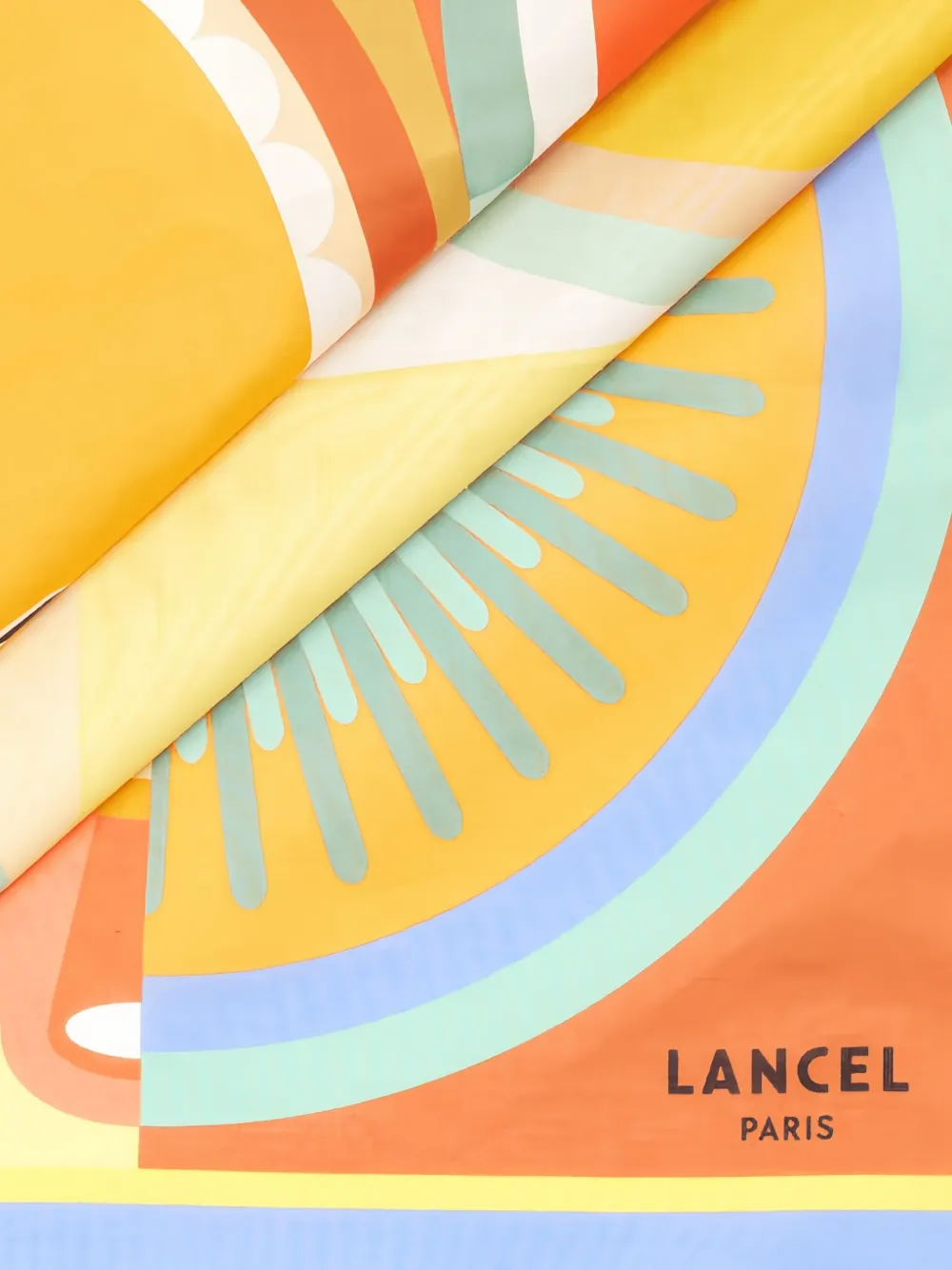 Lancel Tutti Frutti Cotton Scarf In Multi