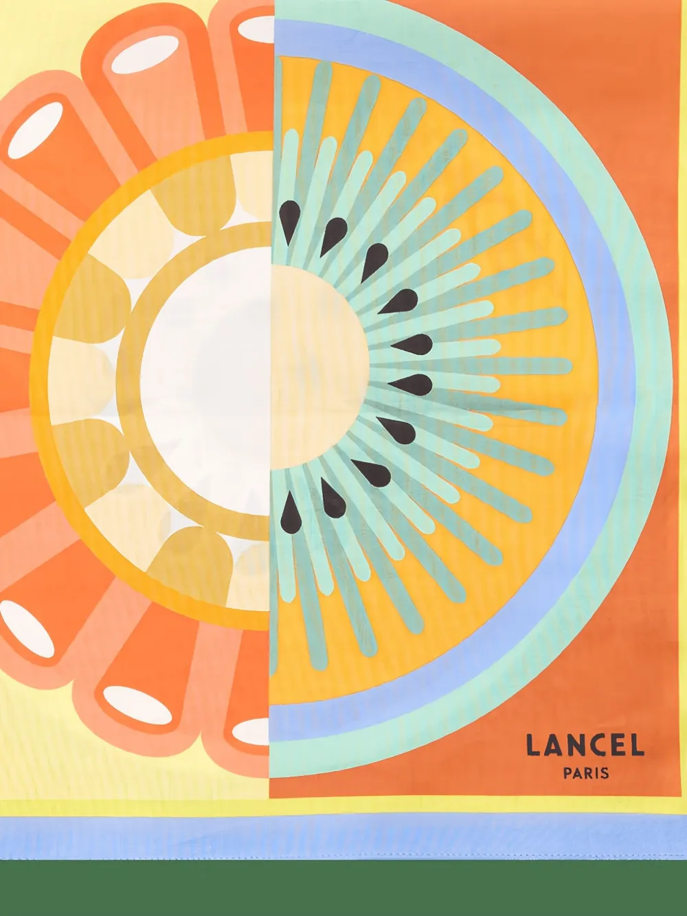 Lancel Tutti Frutti katoenen sjaal - Oranje