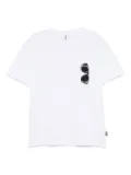 Moschino sunglasses-print T-shirt - White