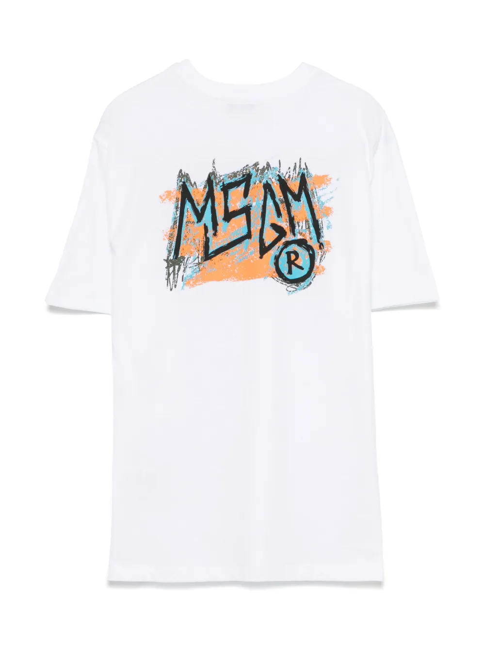 MSGM Kids T-shirt met logoprint - Wit