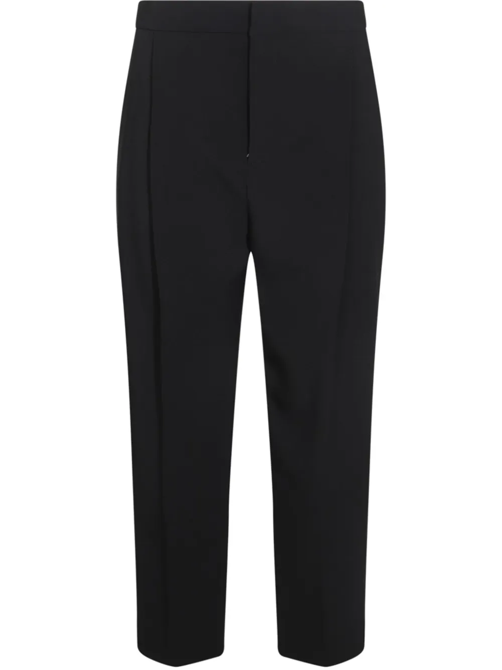 dart-detail crepe trousers