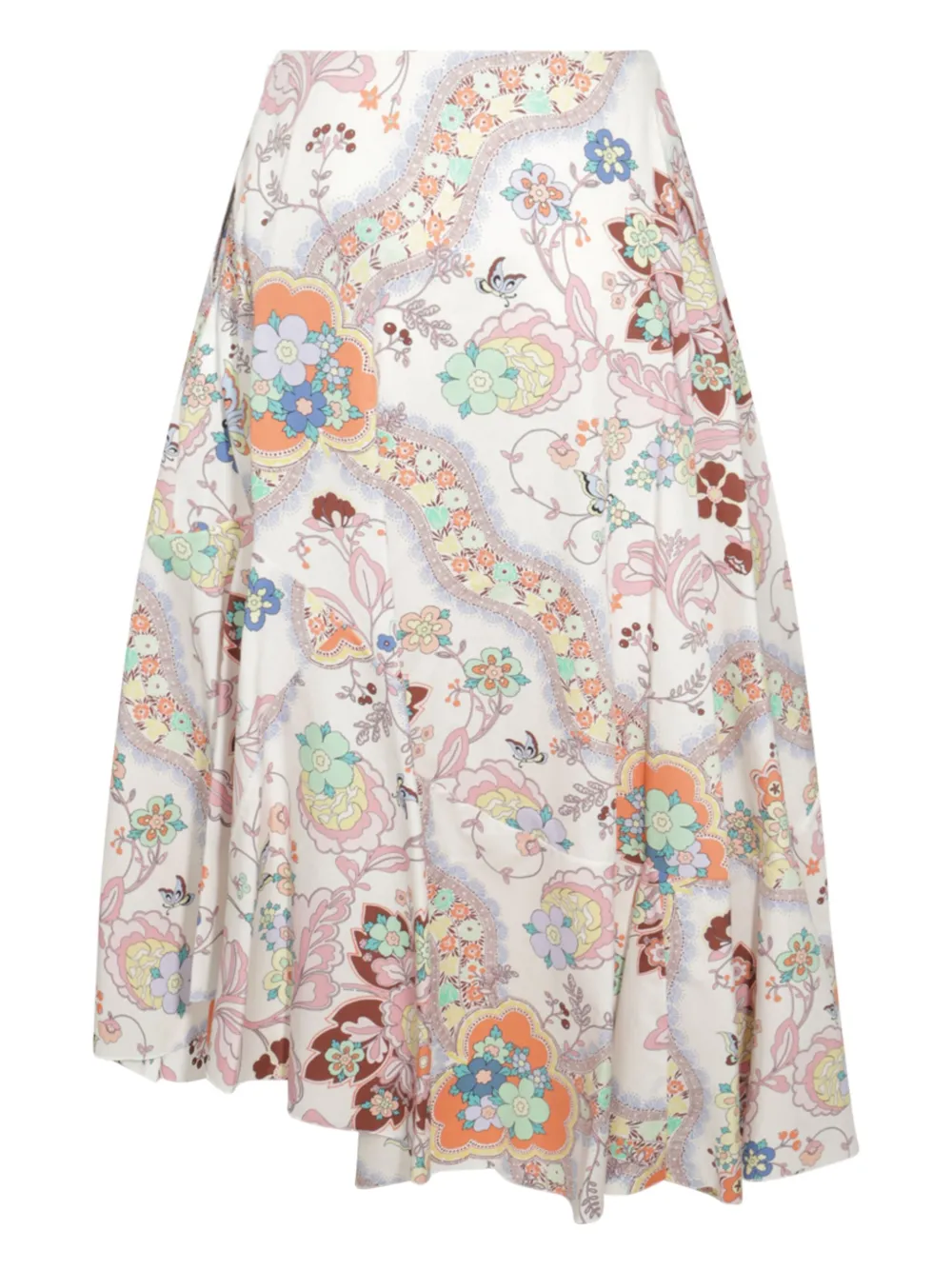 ETRO floral-print midi skirt - Roze