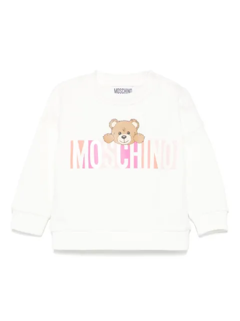 Moschino Kids sudadera con logo estampado