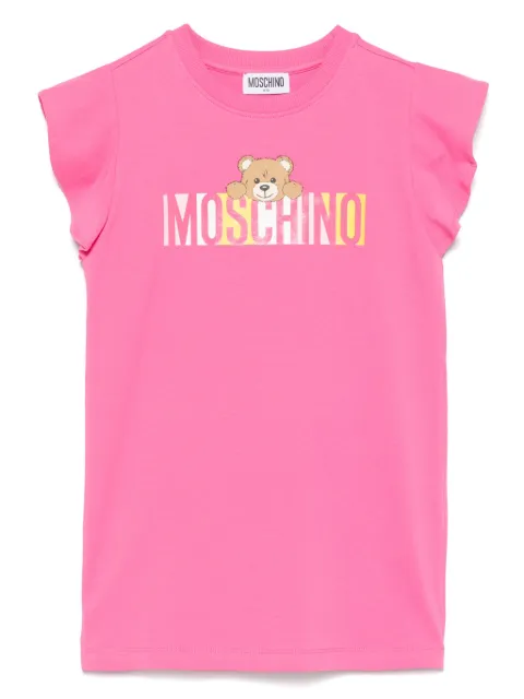 Moschino Kids logo-print dress