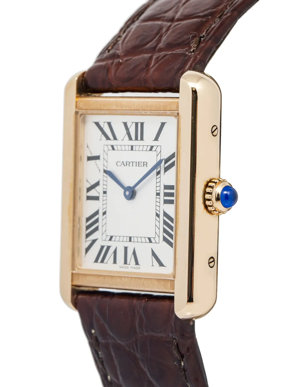 Pre-owned Cartier Tank Solo 24mm In Silver