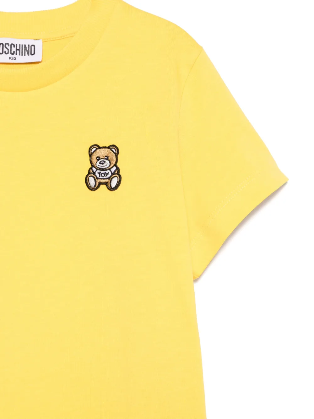 Moschino Kids T-shirt met teddybeerprint Geel