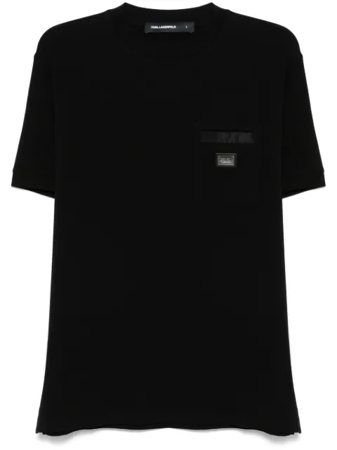 Karl Lagerfeld playera con placa del logo