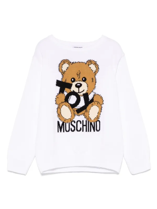 Moschino Kids Teddy Bear-motif Sweater White FARFETCH ID