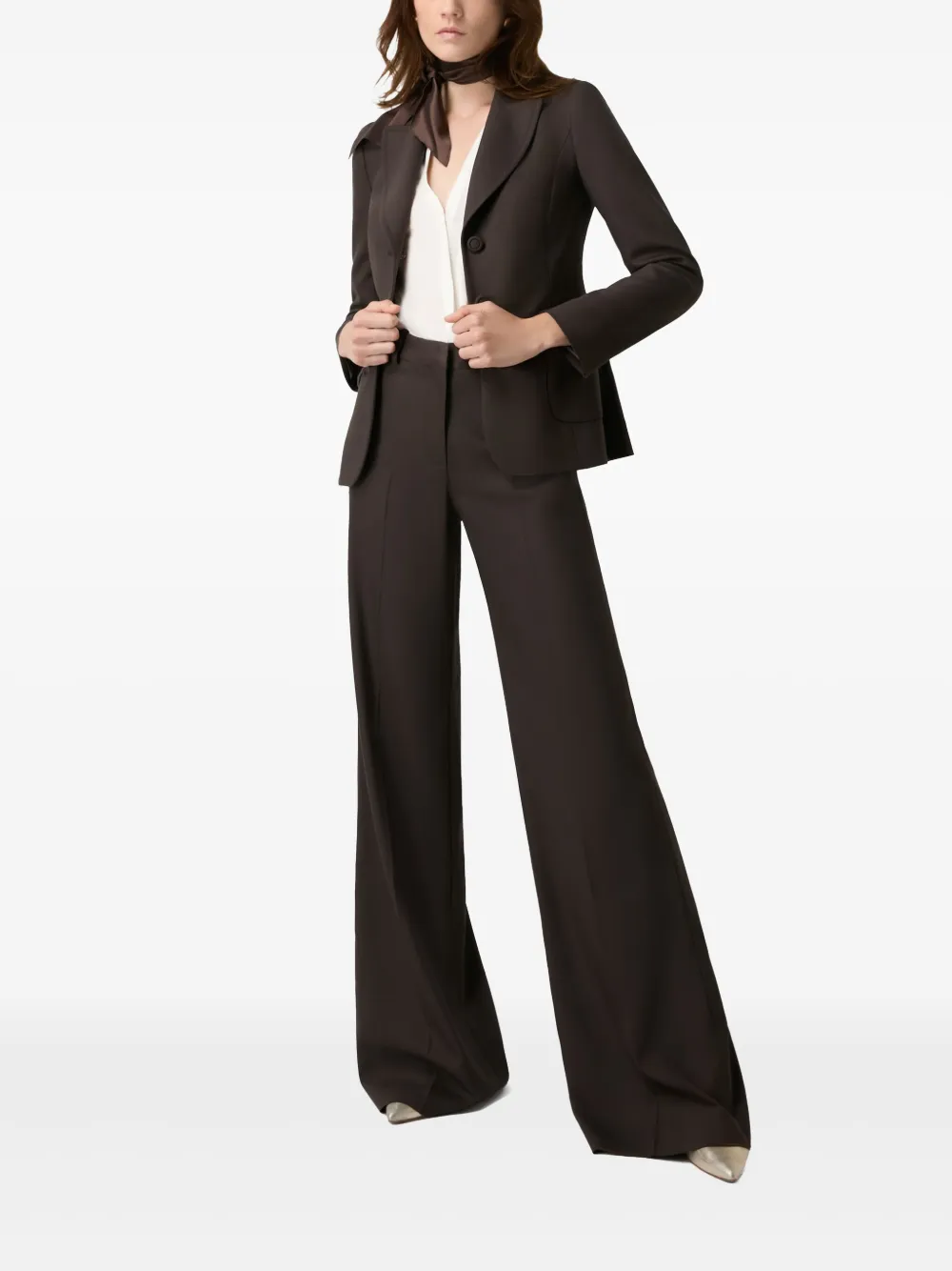 JANE Nelson wide-leg trousers - Bruin