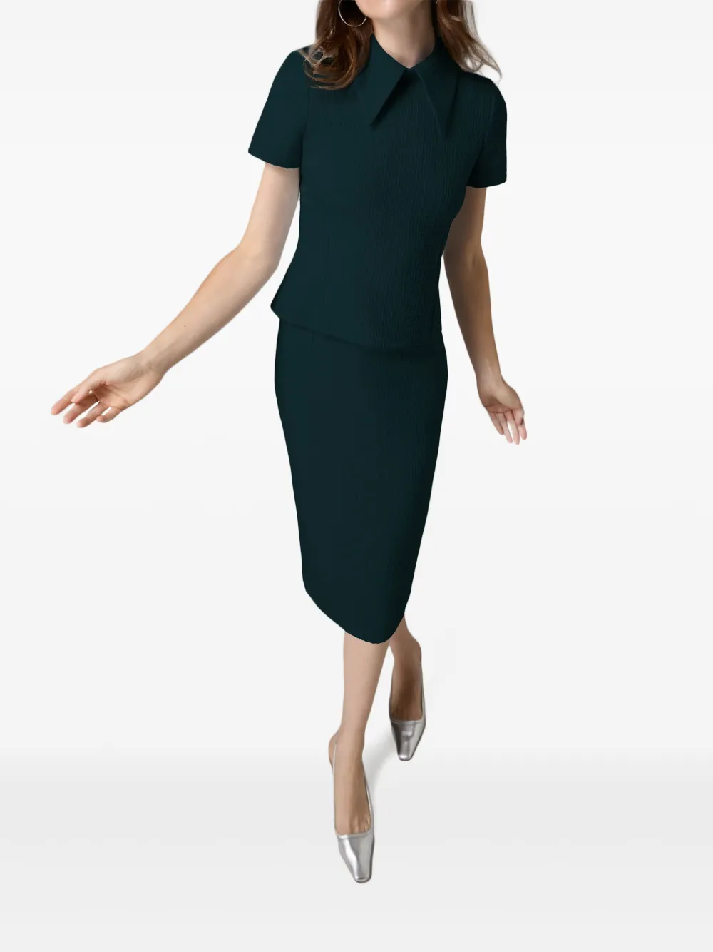 JANE Sloane midi-rok - Groen