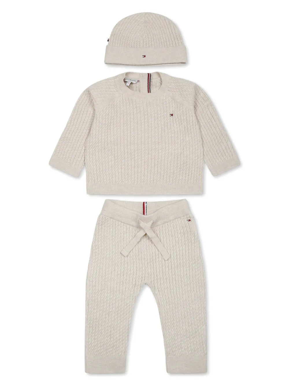 Tommy Hilfiger Junior Gebreide broek Beige