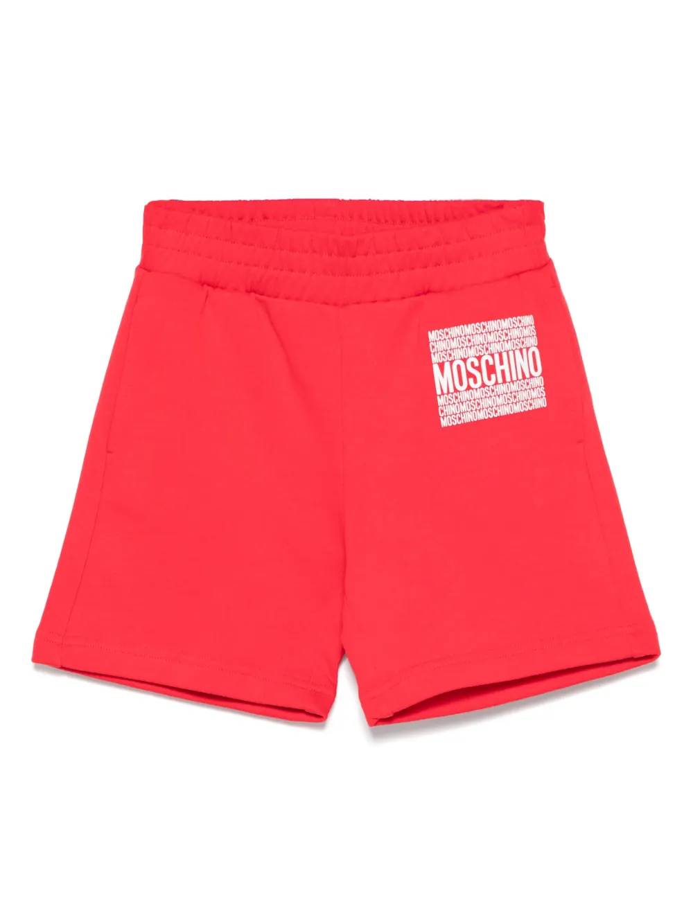 Moschino Kids Shorts met logoprint Rood