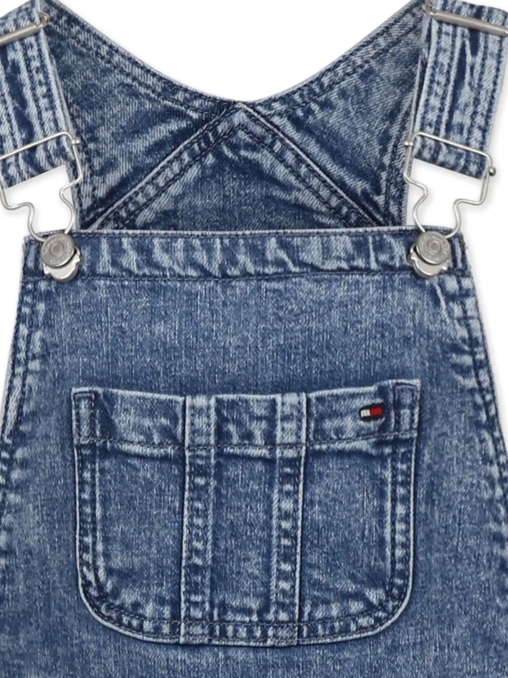 Tommy Hilfiger Junior Carpenter Denim Dungarees In Blue