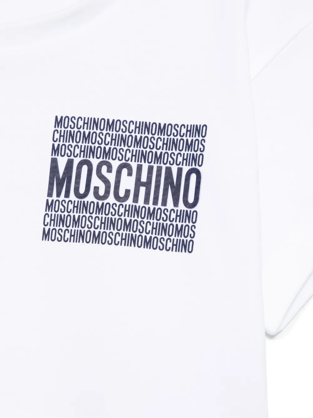Moschino Kids Katoenen T-shirt Wit