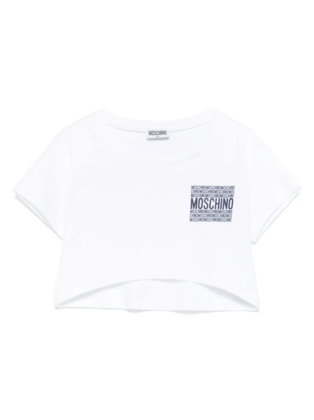 Moschino Kids Katoenen T-shirt Wit