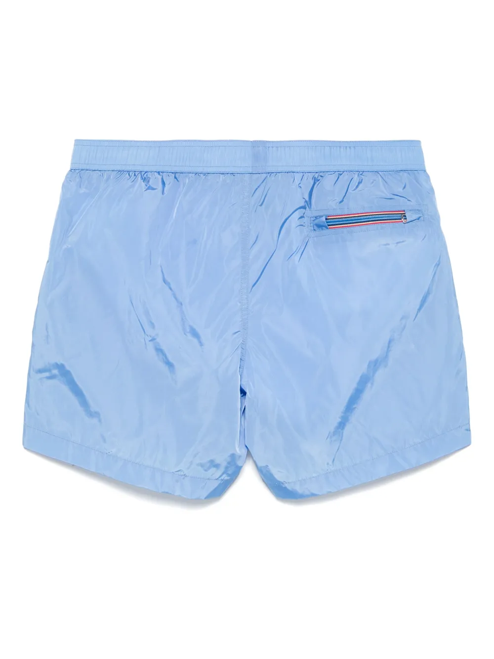 Moncler logo-patch swim shorts - Blauw