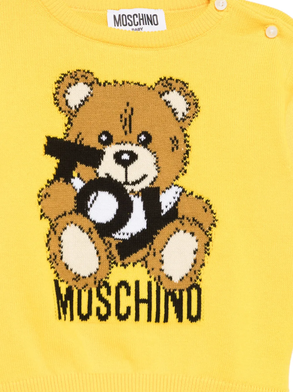 Moschino Kids Teddy Bear trui Geel