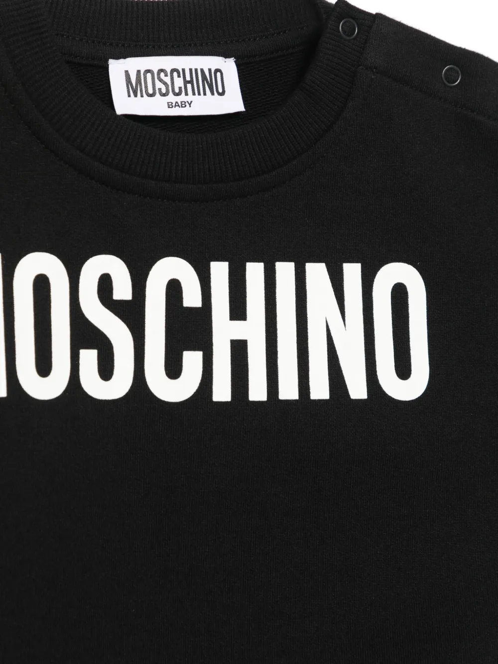 Moschino Kids Sweater met logoprint Zwart