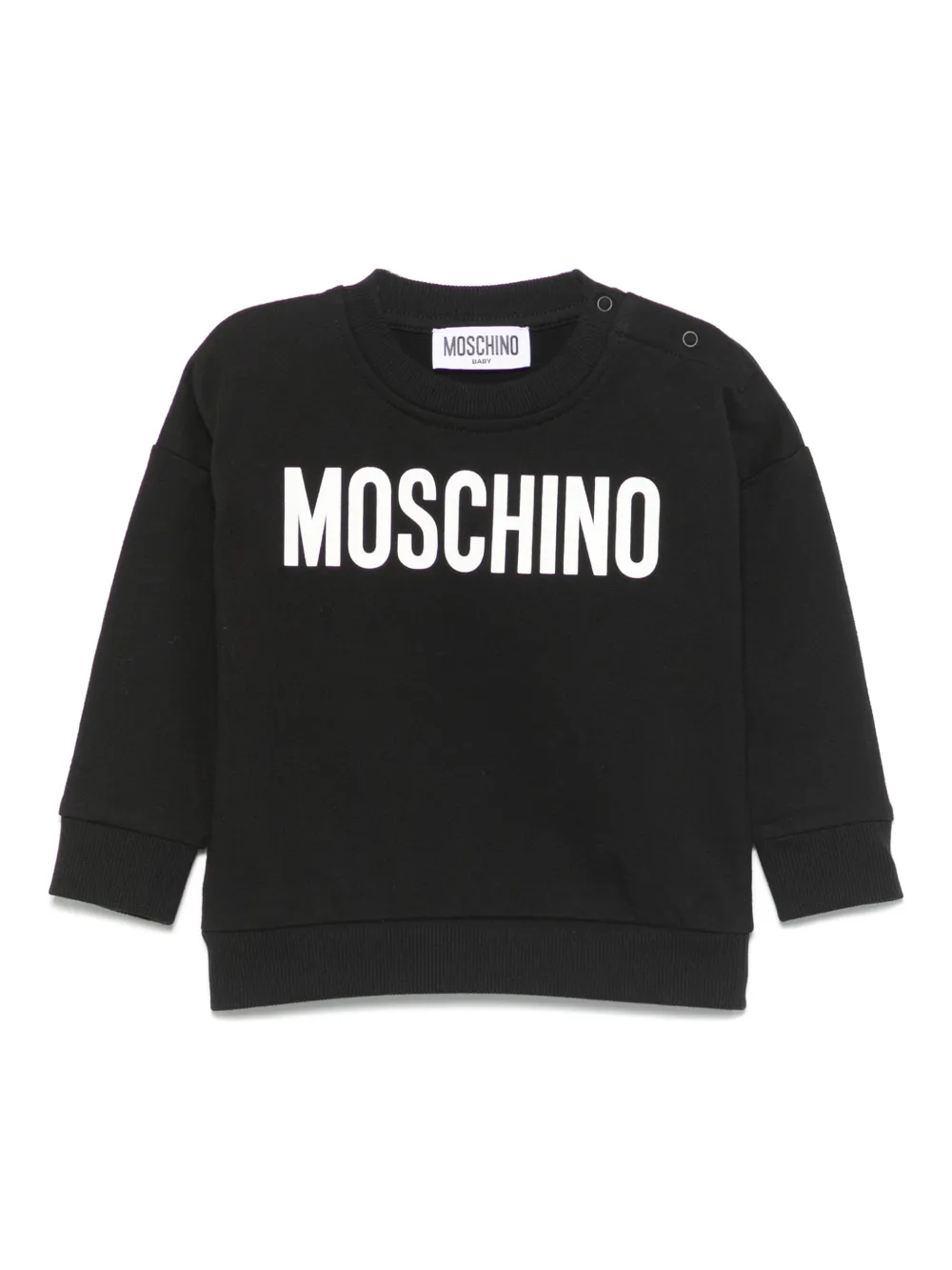 Moschino Kids Sweater met logoprint Zwart