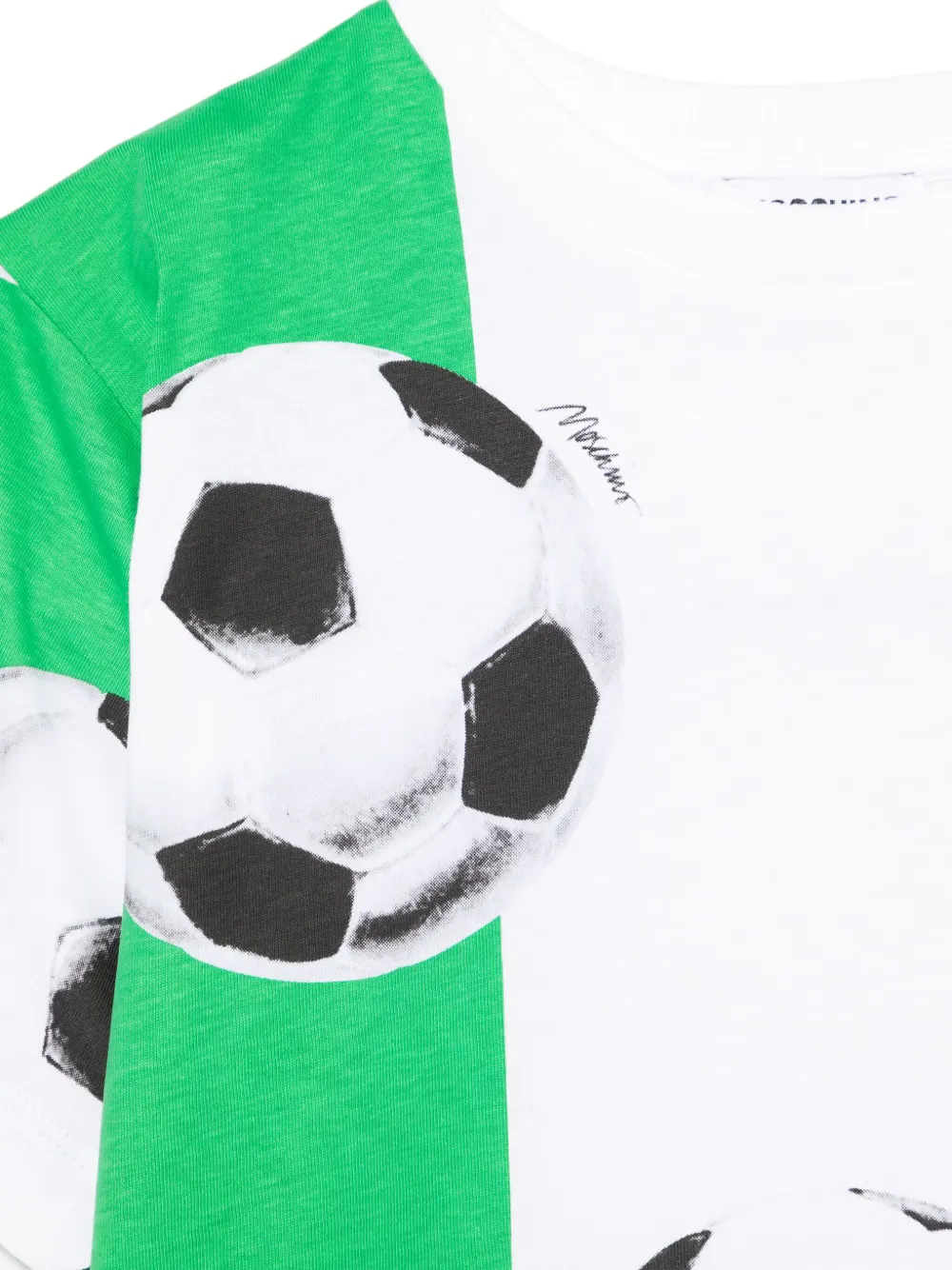 Moschino Kids T-shirt met Italiaanse vlag Groen