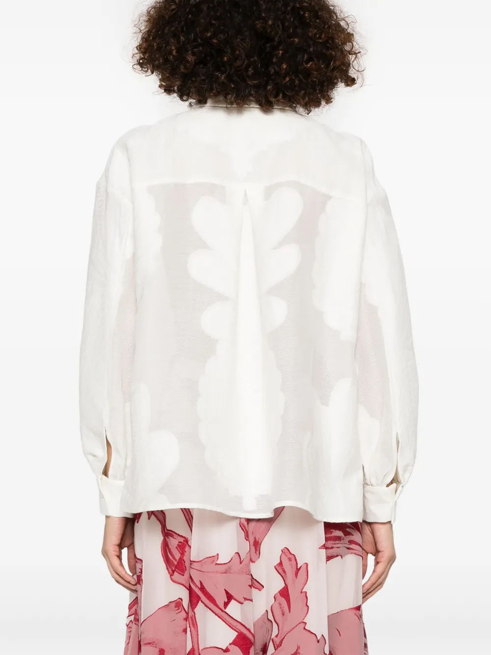 La DoubleJ Poet blouse Wit