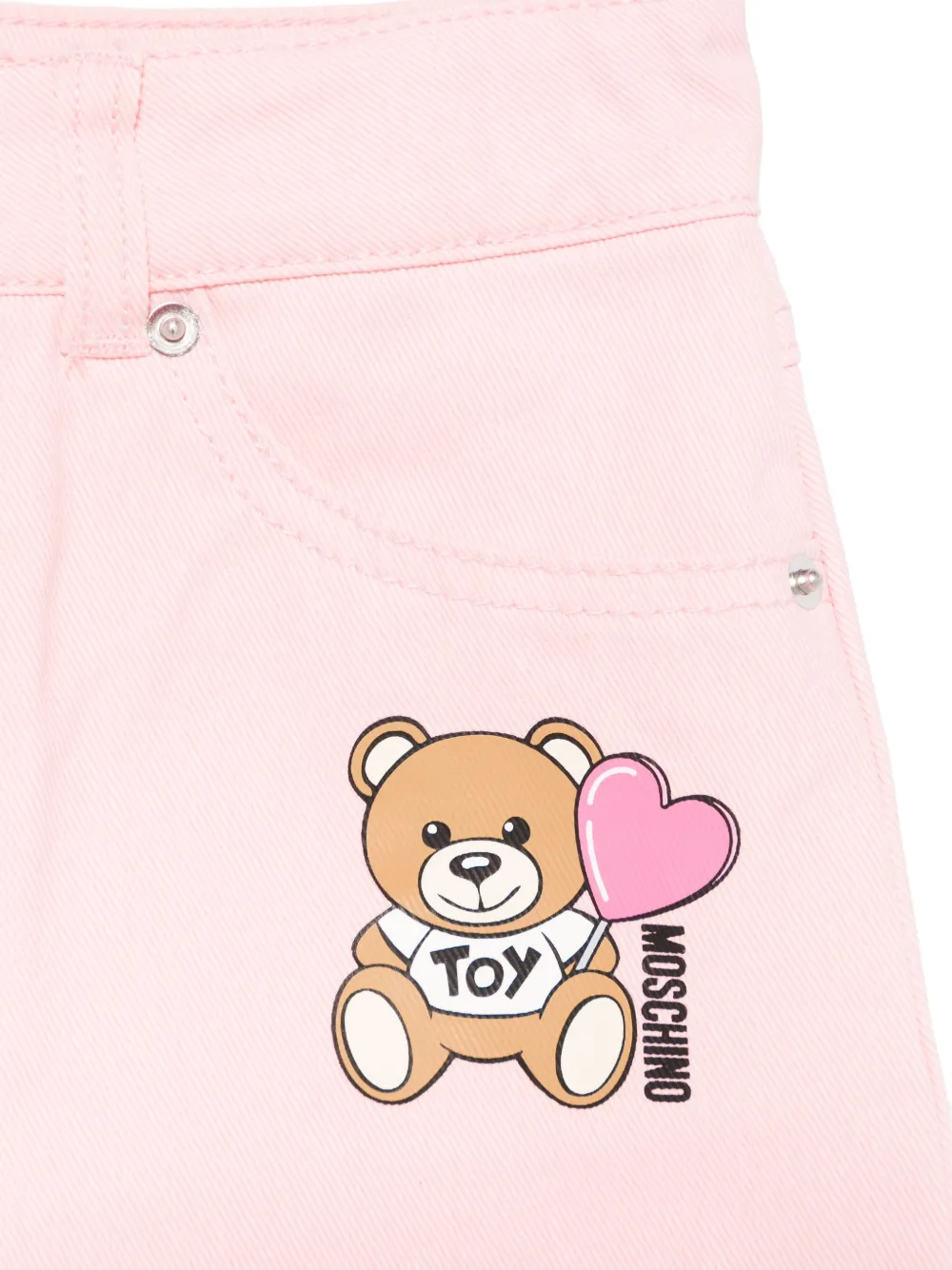 Moschino Kids Teddy Bear rok Roze