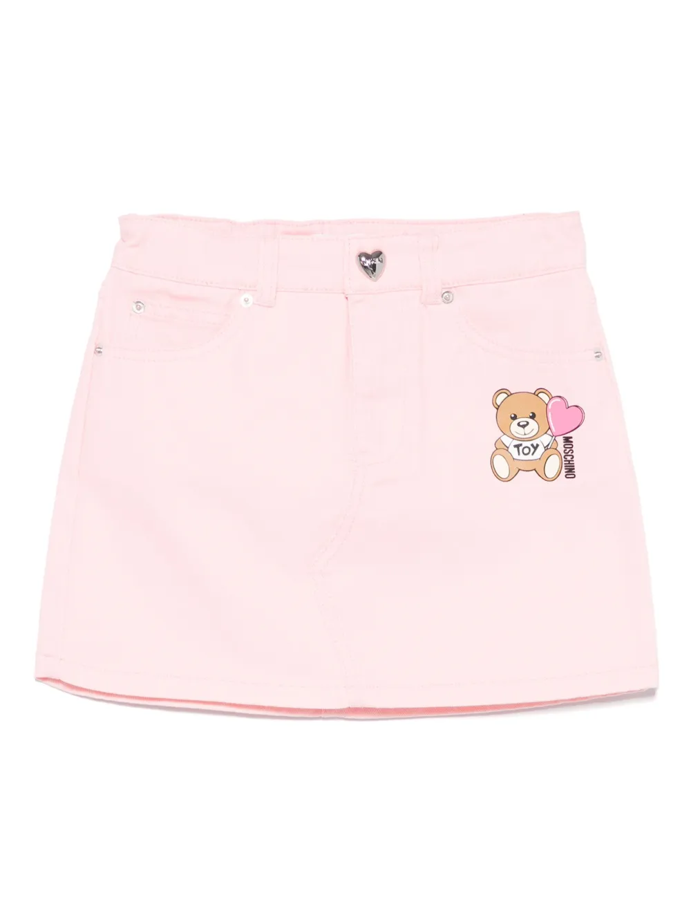 Moschino Kids Teddy Bear rok Roze