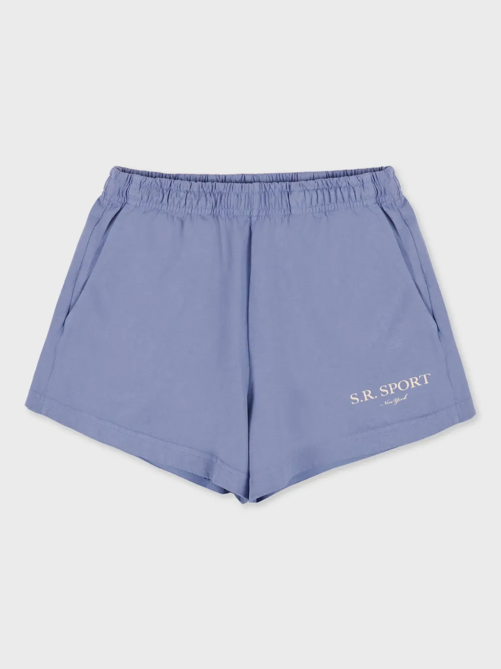 Sporty & Rich logo-print shorts - Blauw