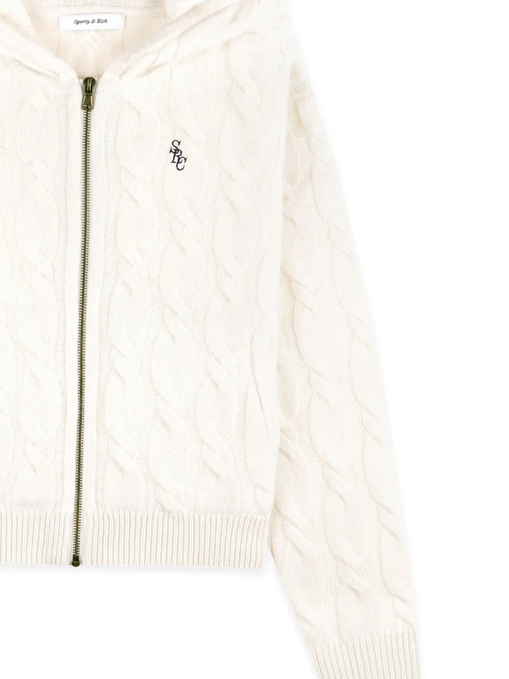 Sporty & Rich Vest met geborduurd logo - Beige