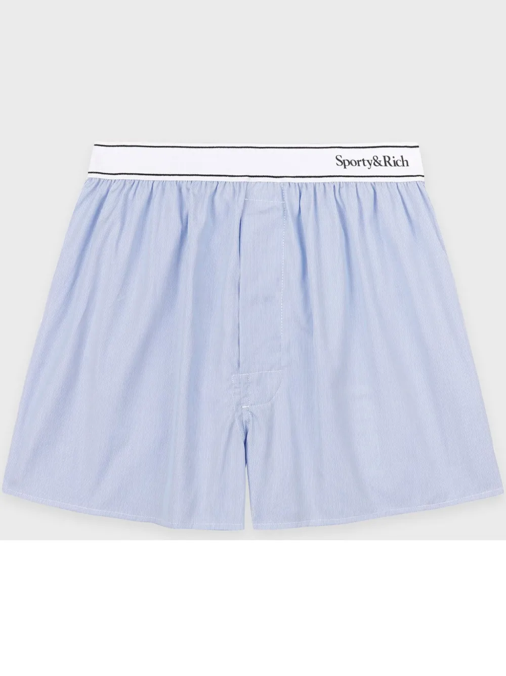 Sporty And Rich Serif Logo Boxer Short In Blue