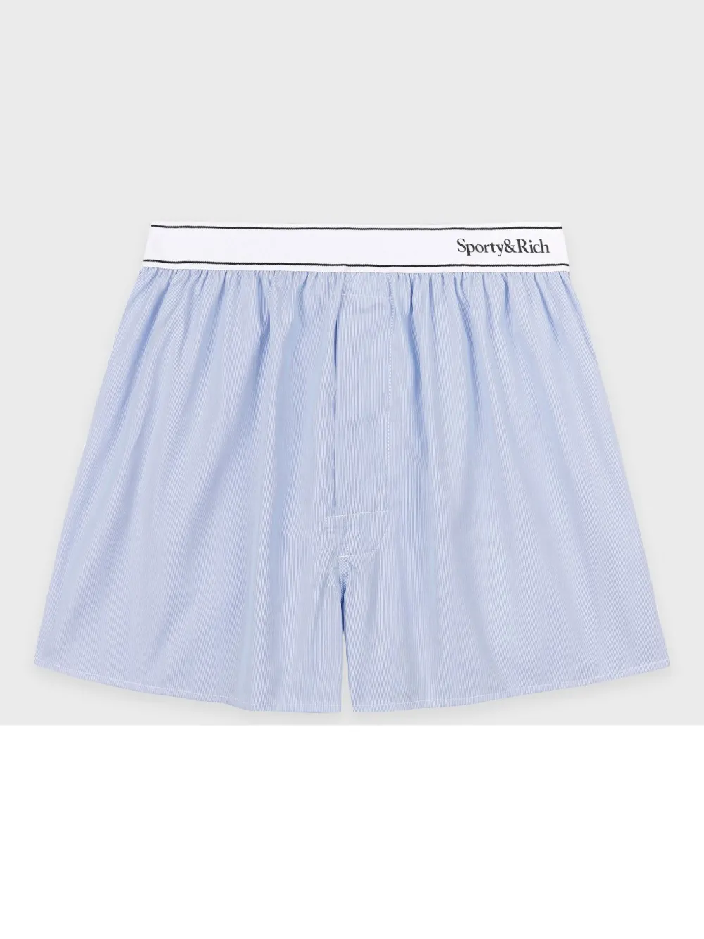 Sporty & Rich logo-waistband shorts - Blauw