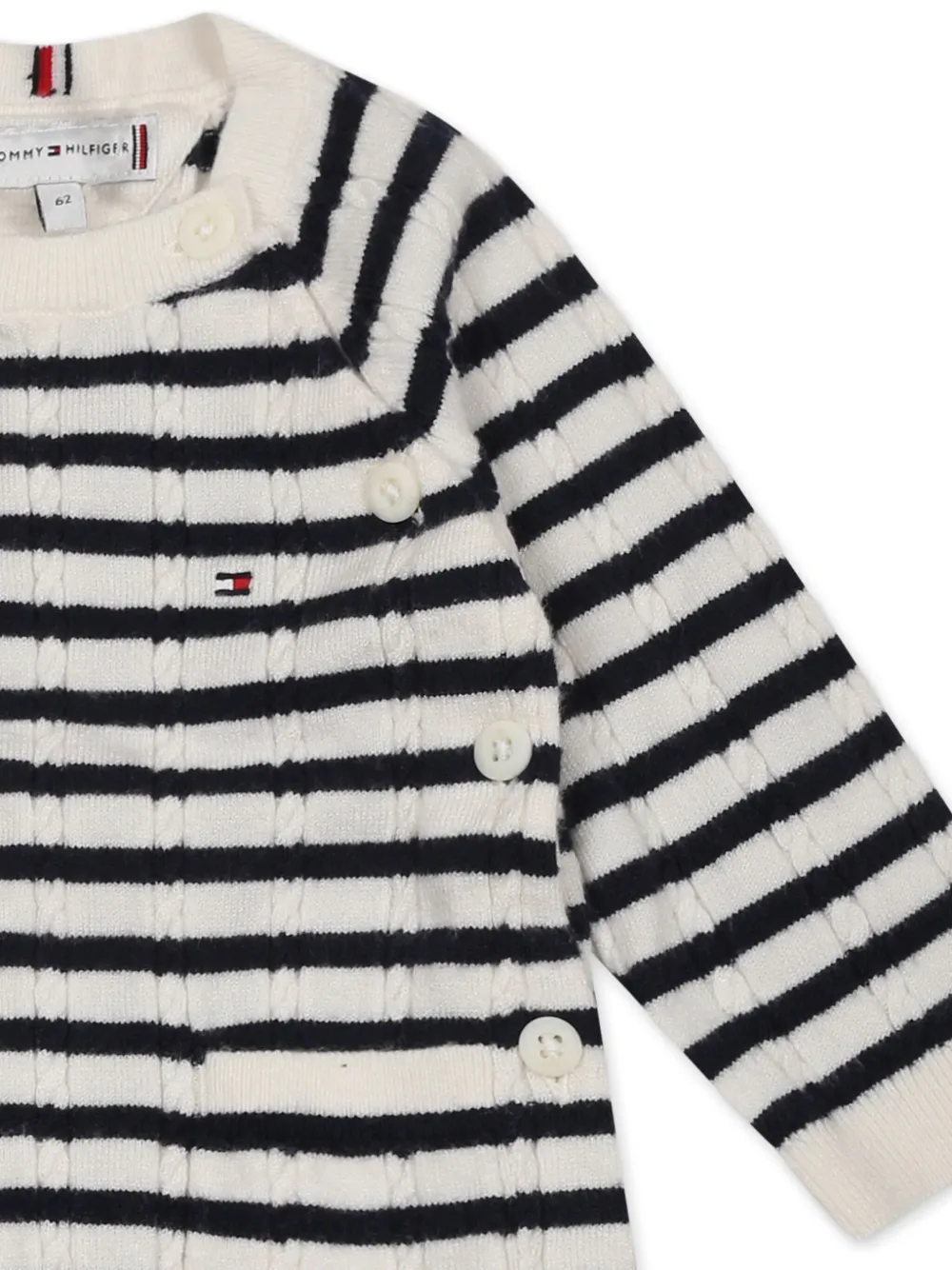 TOMMY HILFIGER JUNIOR STRIPE ROMPER