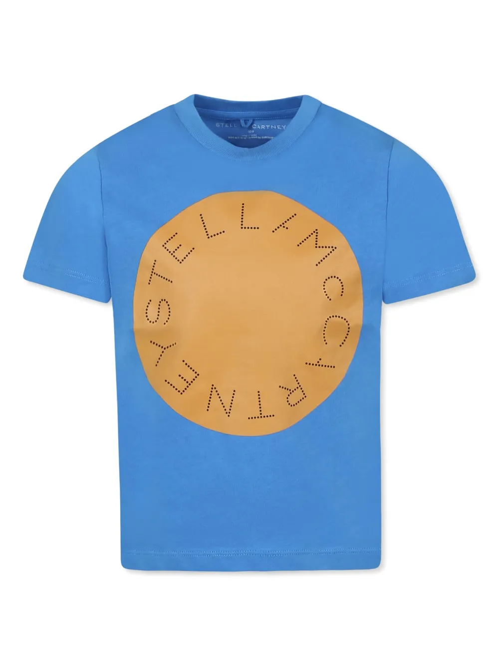 Stella McCartney Kids T-shirt met logoprint Blauw
