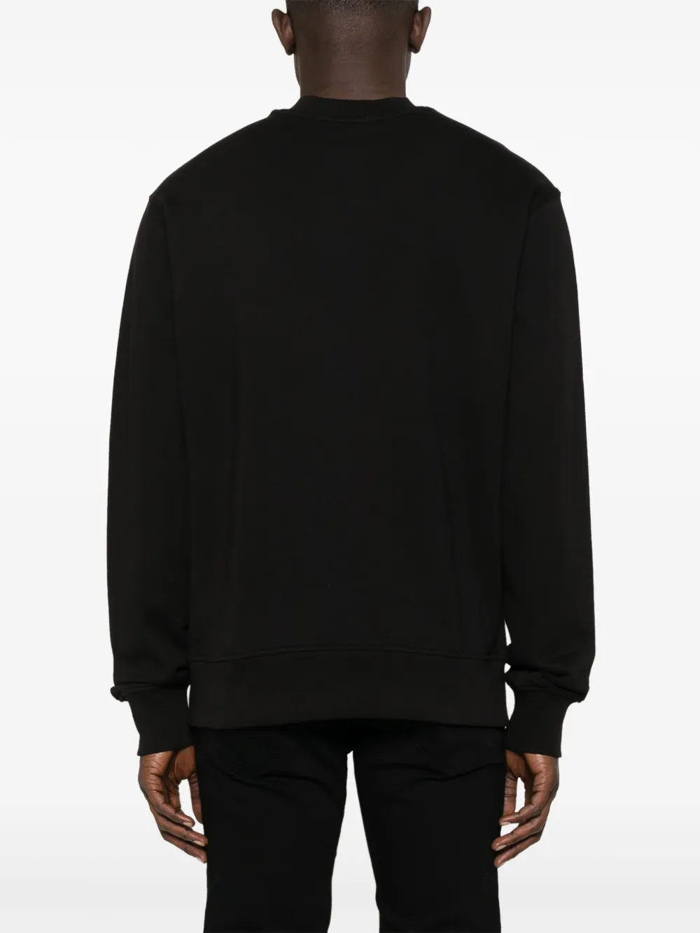 VERSACE JEANS COUTURE LOGO-PLAQUE SWEATSHIRT