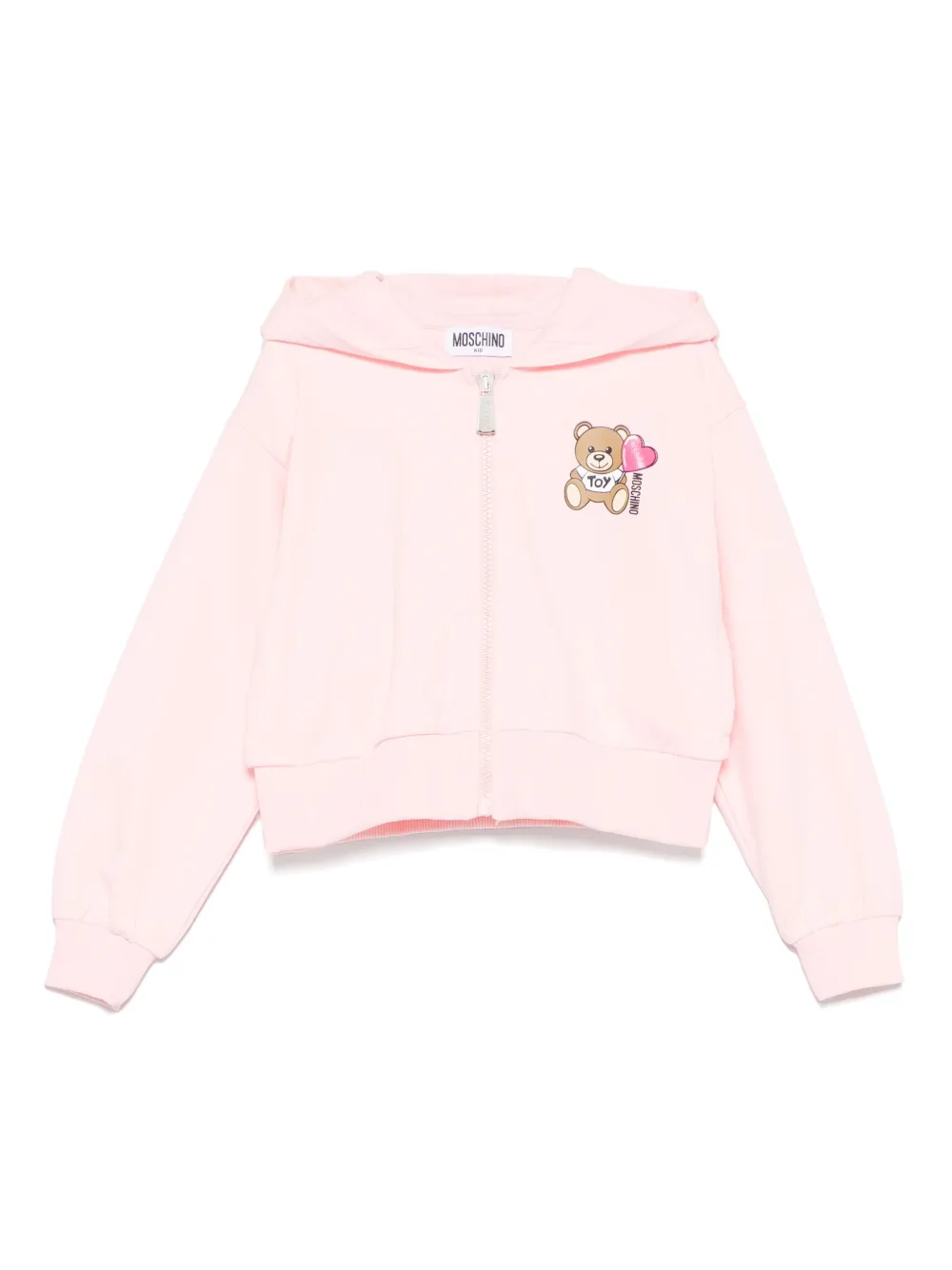 Moschino Kids Hoodie met teddybeerprint Roze