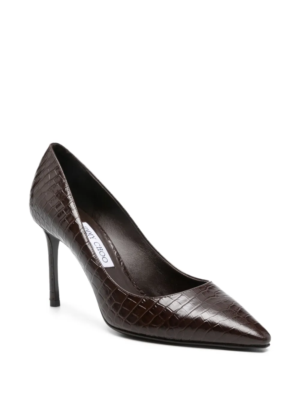 Jimmy Choo Pumps met leren hak Bruin