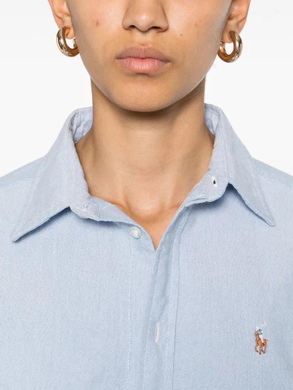 Polo Ralph Lauren コットン シャツ | ブルー | FARFETCH JP