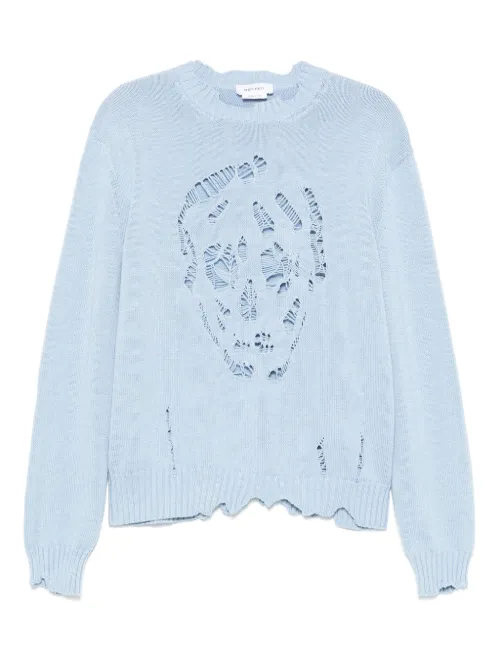 Pull à effet usé - Alexander McQueen - Modalova