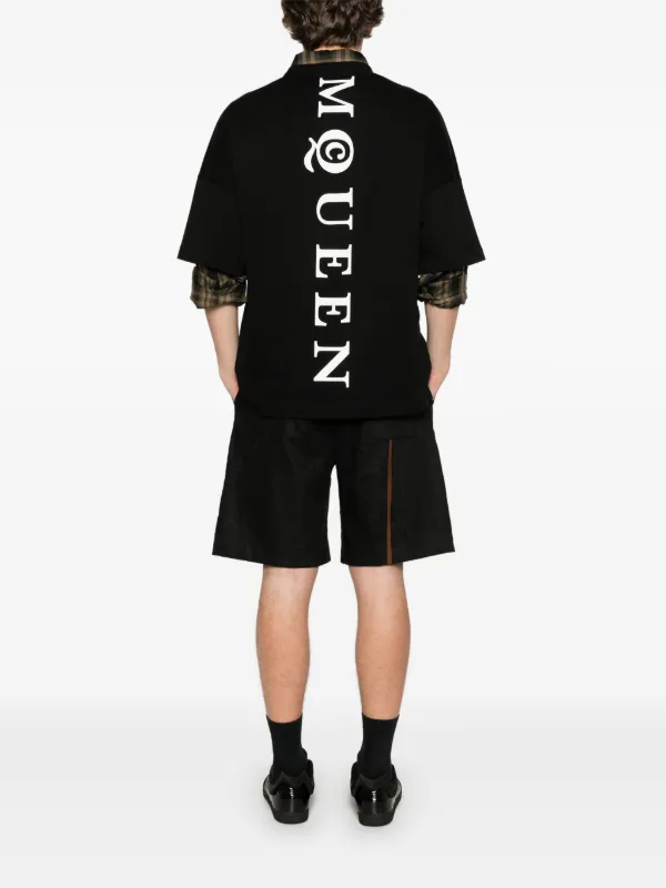 ★alexander mcqueen★ Exploded Logo Overfit Short Sleeve T-S Alexander McQueen exploded-logo T-shirt | Black | FARFETCH