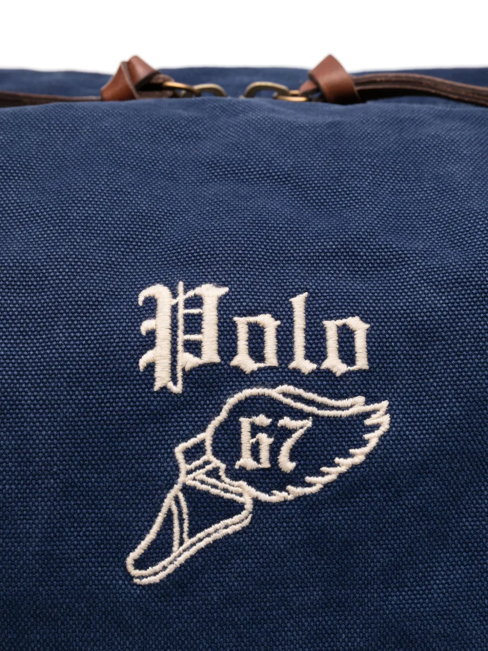Polo Ralph Lauren Canvas reistas met borduurwerk Blauw
