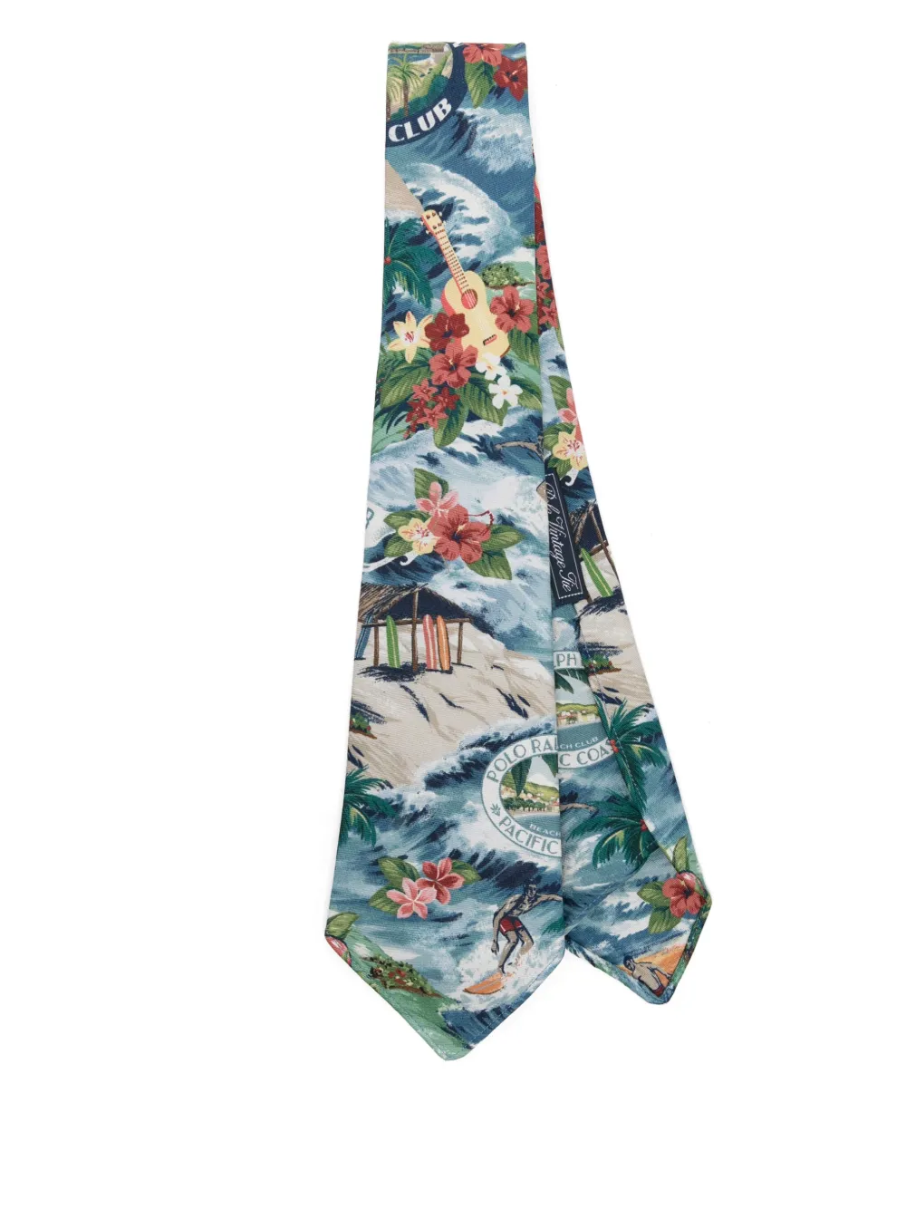 Polo Ralph Lauren Stropdas met surfprint Blauw