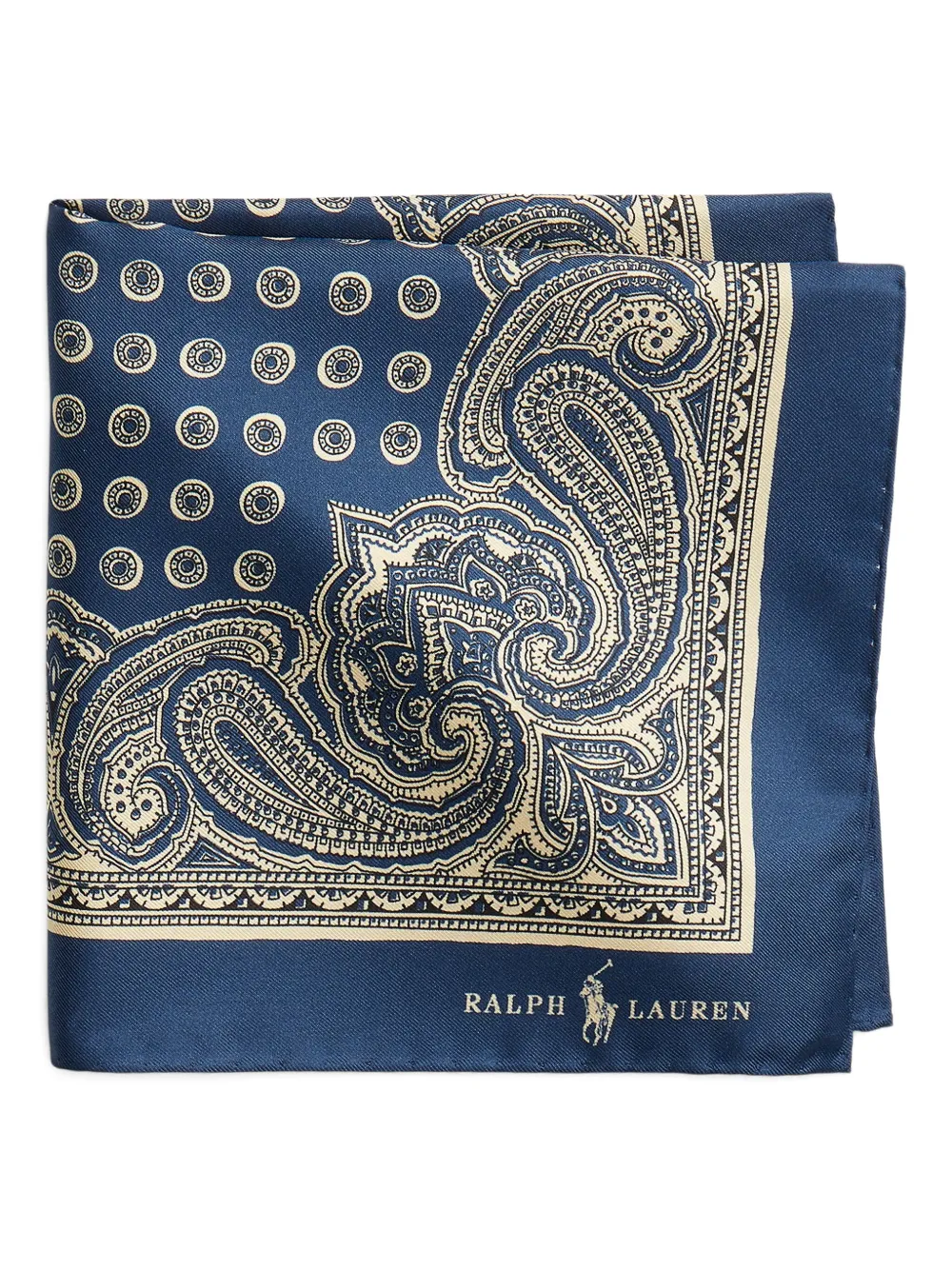 Polo Ralph Lauren Zijden sjaal met paisley-print Blauw