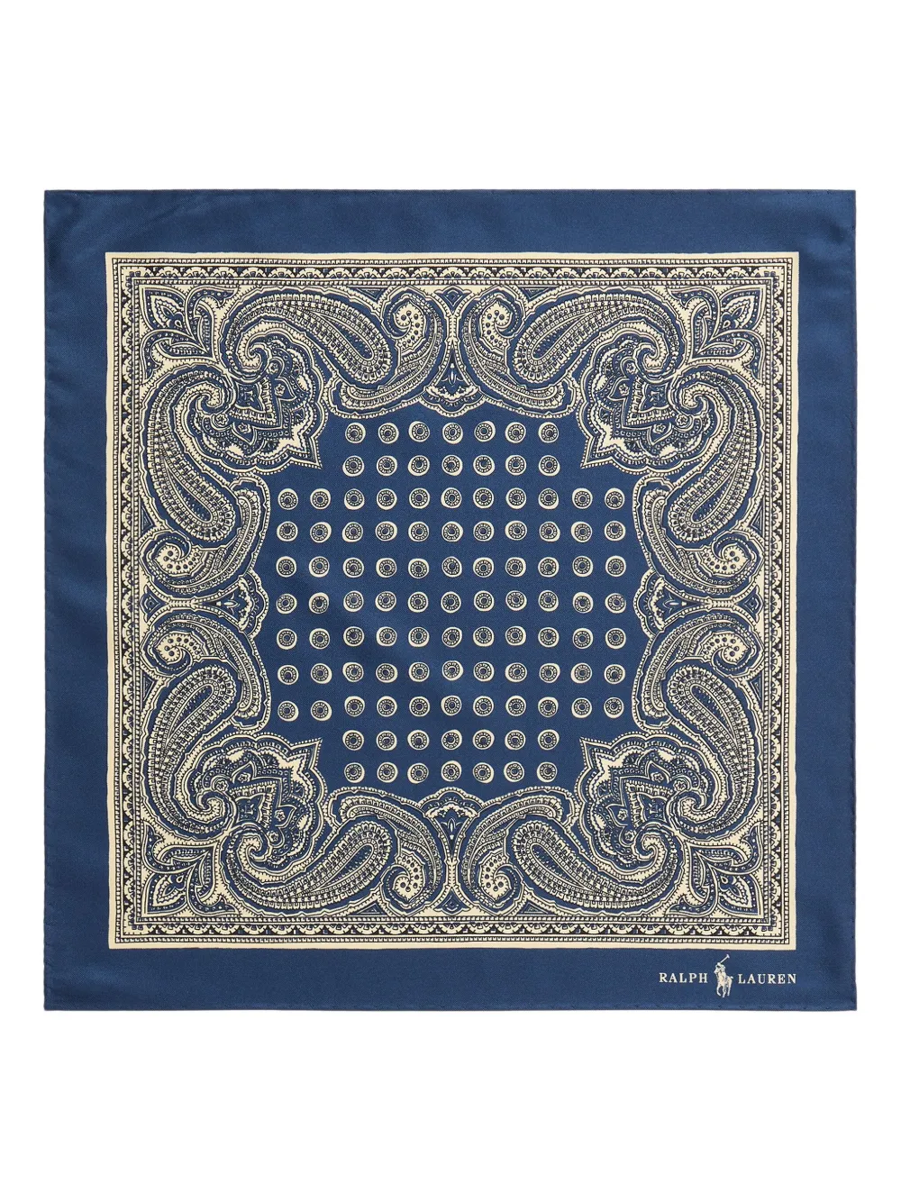 paisley-print silk scarf