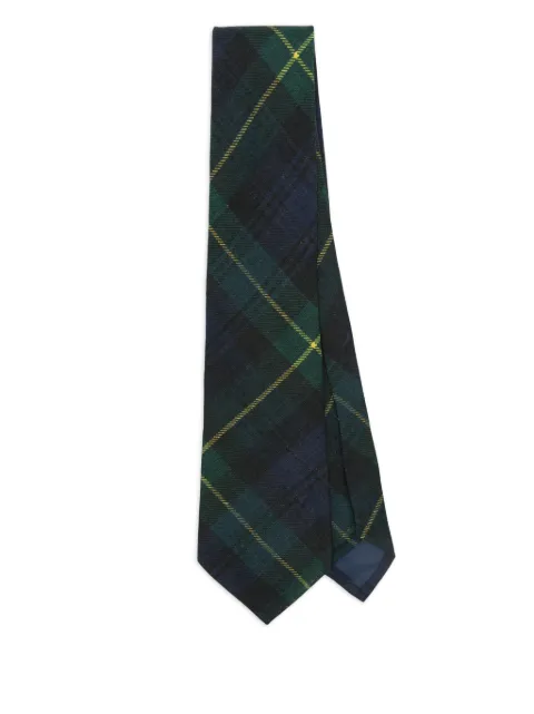 Polo Ralph Lauren plaid-pattern linen tie